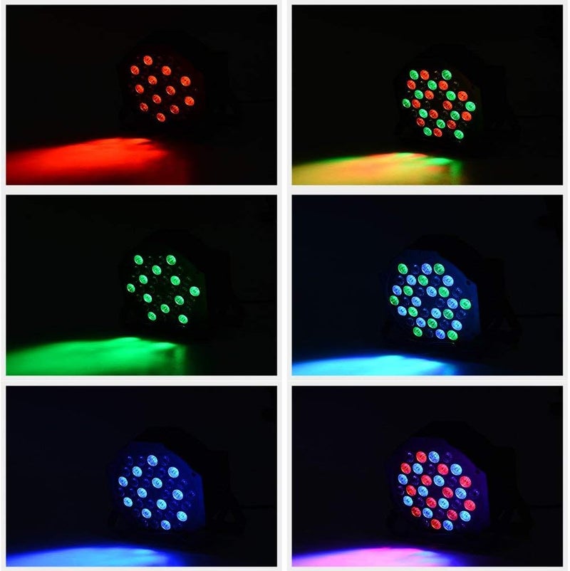 Litake 36 LED Stage Lights,DJ Par Lights Sound Activated,DMX & Remote Controlled LED Uplights for Events Wedding Dance Floor Party DJ Live Show-4 Packs - Image 3